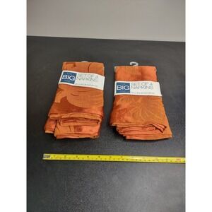 Kohl's The Big One Poinsettia Print Napkins 2 Sets Of 4 NEW **8 Napkins Total**